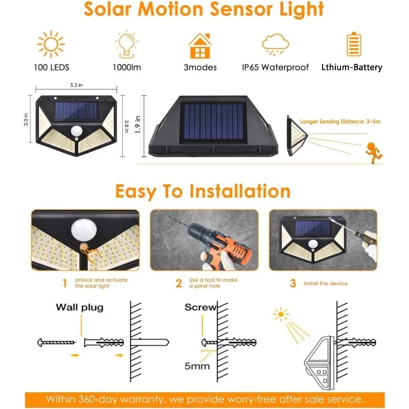 Outdoor Solar Powered Wall Lig - Home Security Flood Lights ulasan dan harga