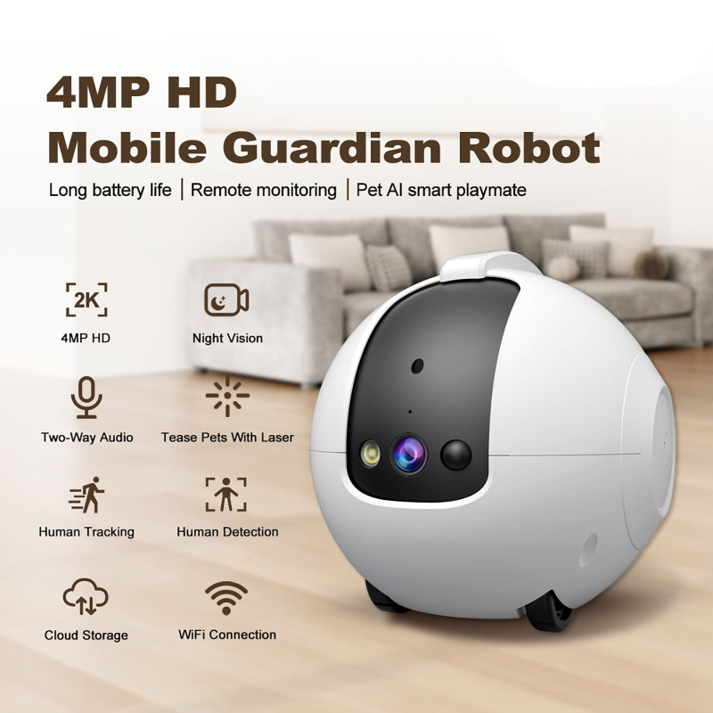 Pet Surveillance Camera 4MP 36 - Home Security Robot ulasan dan harga