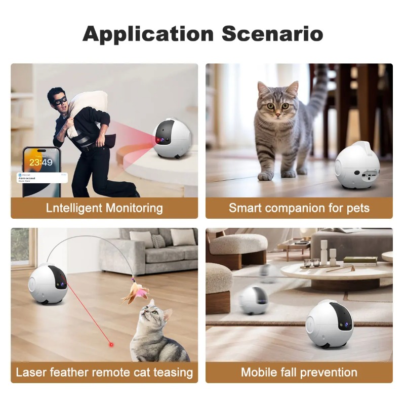 Pet Surveillance Camera 4MP 36 - Home Security Robot ulasan dan harga