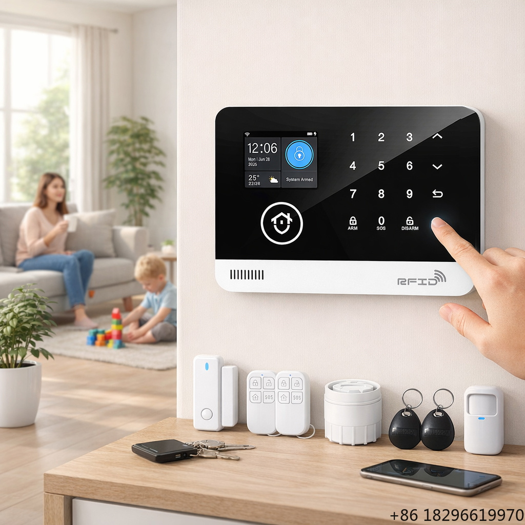 WiFi GSM Smart Home Alarm Secu - Home Security Battery Replacement ulasan dan harga
