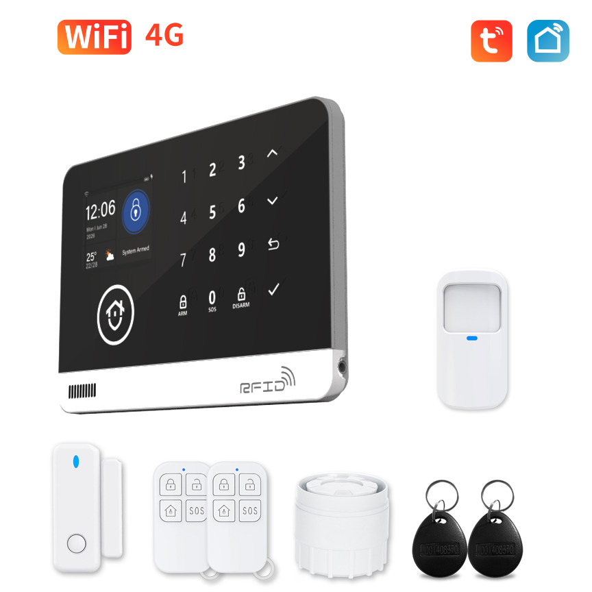 WiFi GSM Smart Home Alarm Secu - Home Security Battery Replacement ulasan dan harga