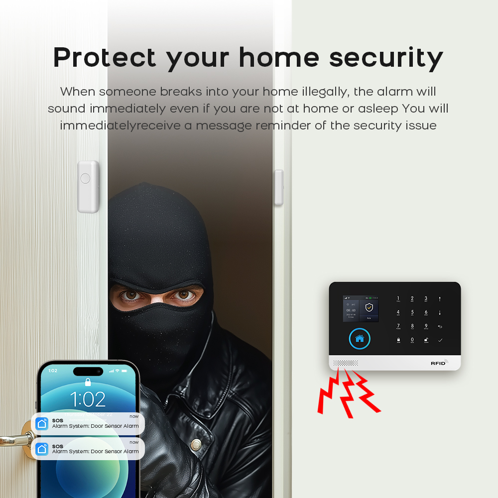 4G GSM Wifi Wireless Home Alar - Home Security Front Door Camera ulasan dan harga