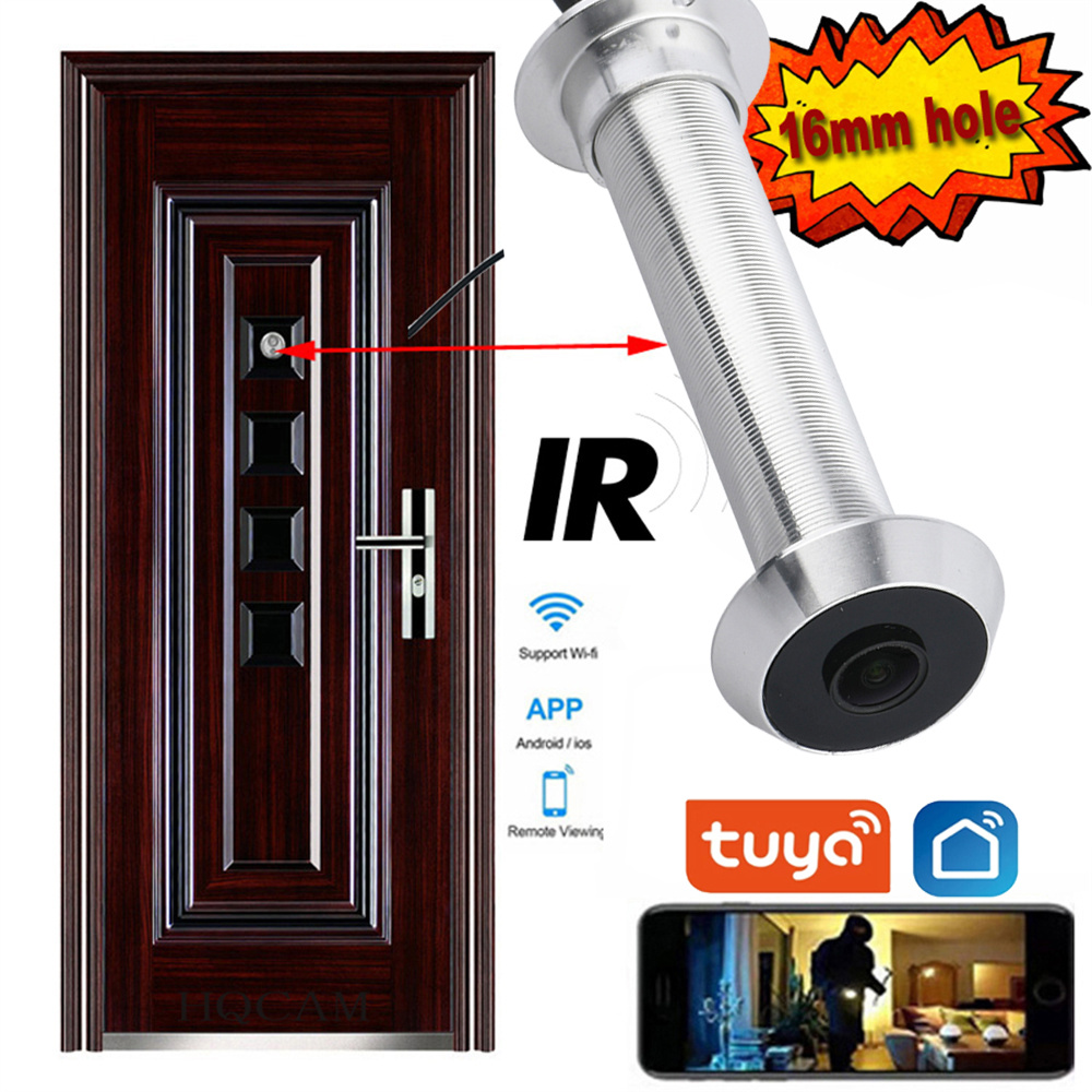LED Door Eye Camera 1080P 2MP  - Home Security Front Door Camera ulasan dan harga