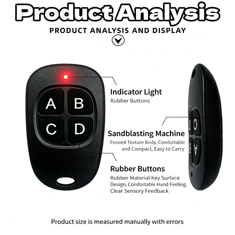 433MHz Remote Control Learn Re - Home Security Front Door Camera ulasan dan harga