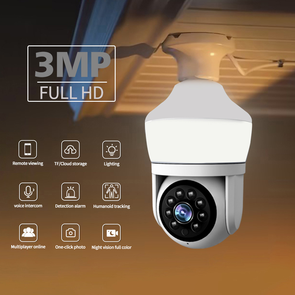 Yoosee APP 3MP 1296P  Night La - Home Security Flood Lights ulasan dan harga